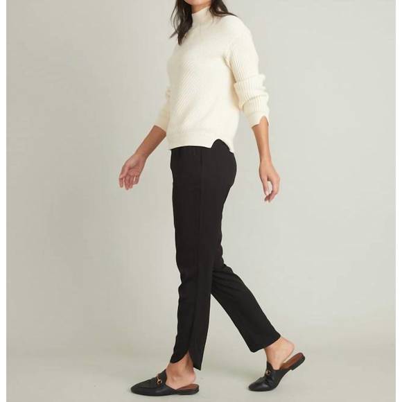 NEW MARINE LAYER allison pant in black - Picture 2 of 3
